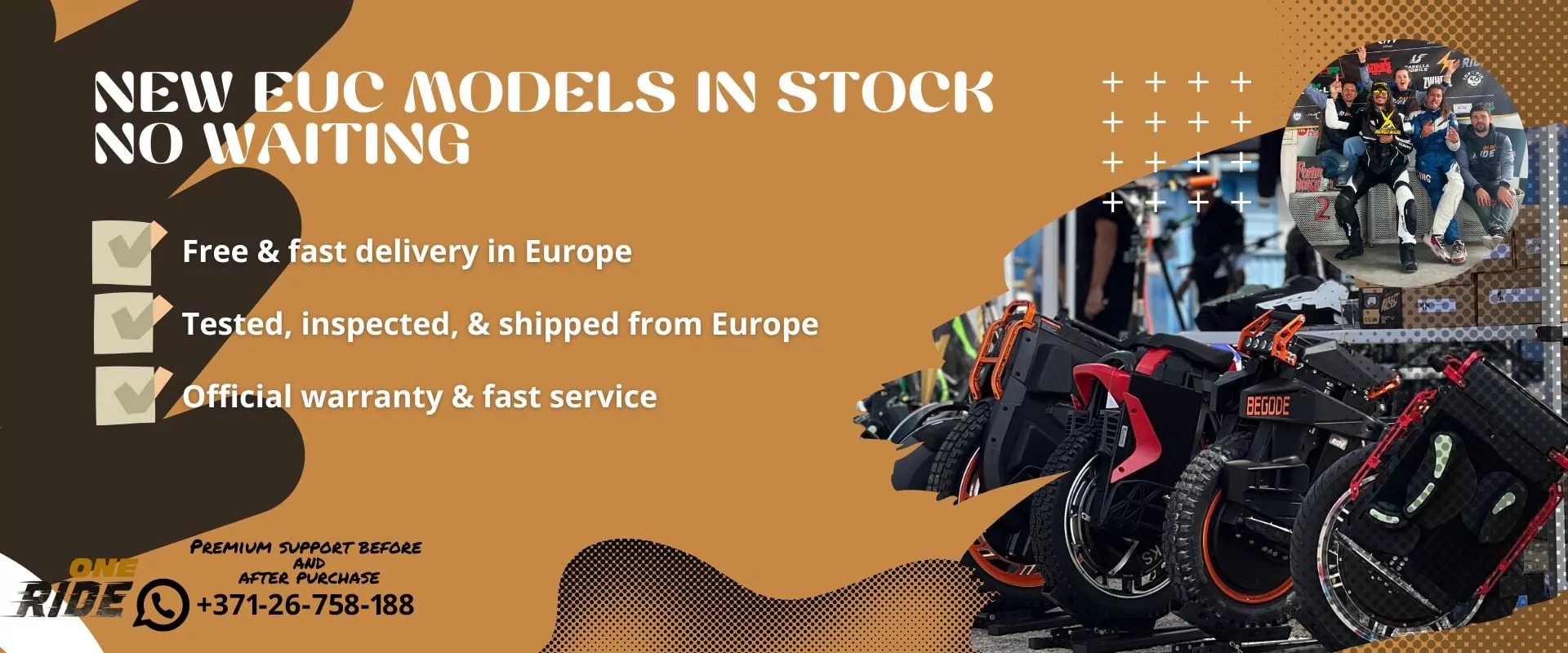 Oneride — electric unicycles, accessories and spare parts for Europe